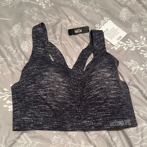 NEW WITH TAGS Victoria's Secret Charcoal Heather Sports Bra 32DD